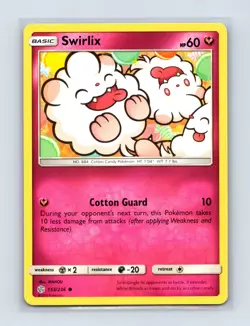 Swirlix 153/236 Common Cosmic Eclipse Pokemon Lightly Played - Image 1