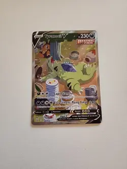 Carte Pokemon TYRANOCIF 155/163 V FA Full Art Epee Bouclier FR NEUF ! - Image 1