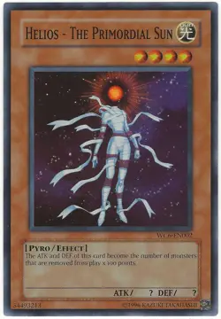 YuGiOh Helios - The Primordial Sun Super Rare WC6-EN002 NM - Image 1