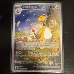Pokemon Ampharos 090/086 SV8 Illustration Rare Holo ENG 2026 160 HP - Image 1