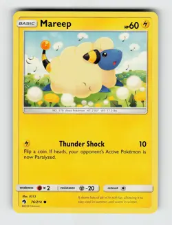 Mareep 76/214 - Pokemon - Lost Thunder - Common - NM - Image 1