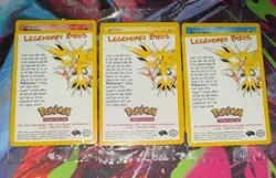 POKEMON SEALED ALL 3 Movie Promo Legendary Birds Moltres Articuno Zapdos WOTC - Image 1