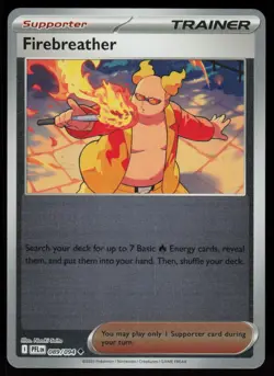 Firebreather 089/094 Uncommon Phantasmal Flames Pokemon Reverse Holo Near Mint - Image 1