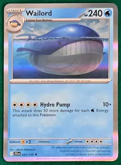 Wailord (Holo) - SV09: Journey Together (JTG) #041/159 - Pokemon TCG Card - Image 1