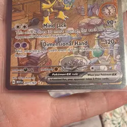 Pokemon TCG Alakazam ex 201/165 Sv: Scarlet & Violet 151 Full Art Holo HP310 - Image 3