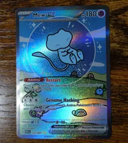 Mew ex Bubble Mew 232/091 SV Paldean Fates Pokemon Card NM-MINT Pack Fresh - Image 1