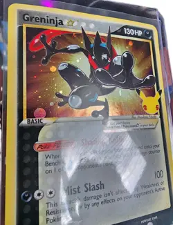 Pokemon TCG Greninja Gold Star SWSH144 Celebrations Black Star Promo LP - Image 3