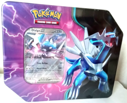 1 BRAND NEW Pokemon Azure Legends Tin Dialga EX 5 Packs! Factory Sealed - Image 1