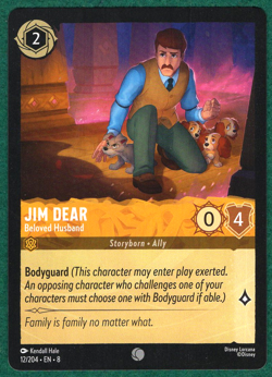 Jim Dear - Beloved Husband - Reign of Jafar #12 - Disney Lorcana TCG Card - Image 1