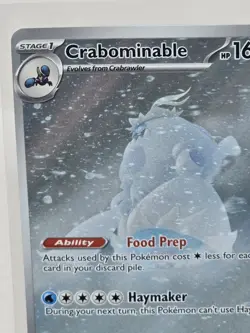 Crabominable 149/142 IR Illustration Rare Holo Pokemon 2024 Stellar Crown NM - Image 4