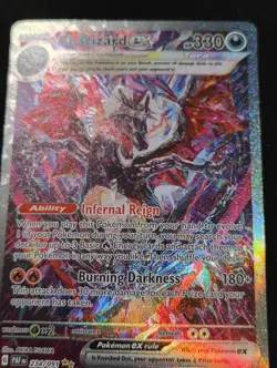 Pokemon Stage 2 ex Charizard Card HP330 Burning Darkness - Image 3