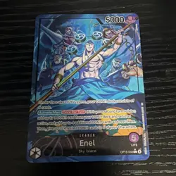 Bandai One Piece Card Game Enel Leader OP05-058 SP Foil 5000 English - Image 1