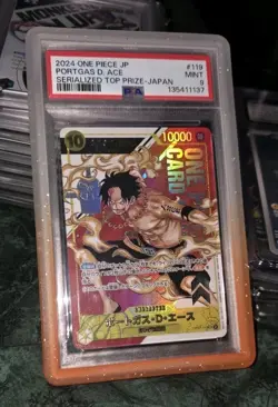 Portgas D ACE ONE PIECE Serialized Card TOP PRIZE JAPAN 119 - Image 1