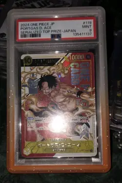 Portgas D ACE ONE PIECE Serialized Card TOP PRIZE JAPAN 119 - Image 3