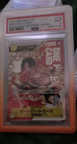 Portgas D ACE ONE PIECE Serialized Card TOP PRIZE JAPAN 119 - Image 4