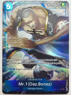 Mr. 1 Daz.Bonez (Alt Art) R EB01-027 - Memorial Collection - One Piece TCG - Image 1
