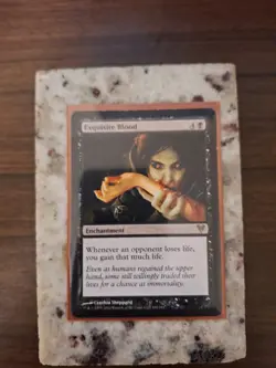 MTG Exquisite Blood Avacyn Restored Non-Foil Moderately Played English RARE CARD - Image 2