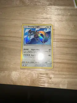 Pokemon Shining Lugia SM82 Holo Card Light Play Condition - Image 1