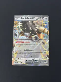 Pokemon TCG White Flare Bouffalant ex 077/086 Holo Rare Card NM - Image 1