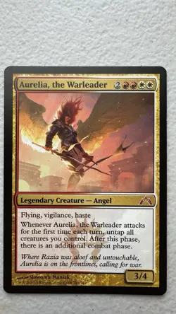 Aurelia, the Warleader Legendary creature Angel MTG Gatecrash Card #143 NM - Image 1