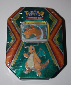 Dragonite Tin-Pokemon Trading Card Game-3 Packs-Brand New - Image 1