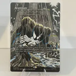 1x REANIMATE (BORDERLESS) Marvel's Spider-man: Magic MTG 0020 Non-Foil Magic - Image 1