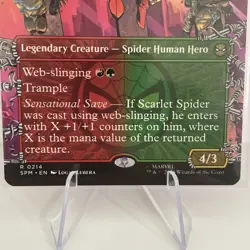 Scarlet Spider, Ben Reilly - Borderless - Marvel's Spider-Man - Rare MTG - SPM - Image 2