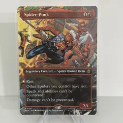 x1 Spider-Punk (0207) - Non-Foil - Borderless R MTG Marvel's Spider-Man SPM - Image 1