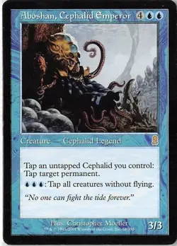 1x MTG Aboshan, Cephalid Emperor The List Odyssey Rare NM Free Shipping - Image 1
