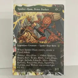 Spider-Ham, Peter Porker (Borderless) MTG Spider-Man Regular ON HAND SHIPS ASAP - Image 1