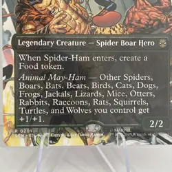 Spider-Ham, Peter Porker (Borderless) MTG Spider-Man Regular ON HAND SHIPS ASAP - Image 3