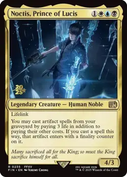 Noctis, Prince of Lucis [FINAL FANTASY Prerelease Promo] Lightly Played Foil - Image 1
