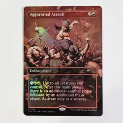 Aggravated Assault Foil Secret Lair: Frank Frazetta Second Exhibition MTG SLD - Image 1