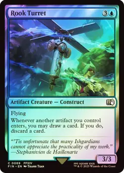 Rook Turret FINAL FANTASY MTG MAGIC FOIL ARTIFACT CONSTRUCT - Image 1