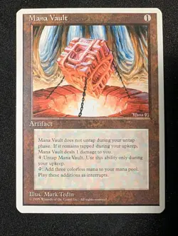 Mana Vault 352 4ed MTG Core Set 4th Edition Regular Light Play - Image 1