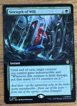 MTG Marvel Spider-Man, Strength of Will - Extended Art - Image 1