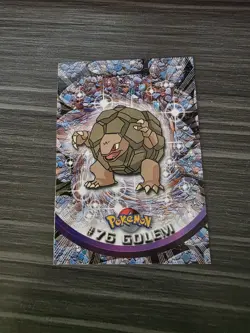 Golem #76 Topps Pokemon TCG BLack Logo TV Animation Edition NM - Image 1