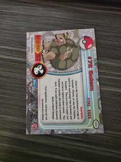 Golem #76 Topps Pokemon TCG BLack Logo TV Animation Edition NM - Image 2
