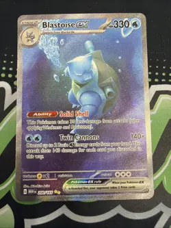 Pokemon Scarlet & Violet 151 TCG Blastoise EX 200/165 SIR Special Illustration A - Image 1