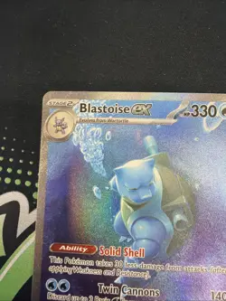 Pokemon Scarlet & Violet 151 TCG Blastoise EX 200/165 SIR Special Illustration A - Image 2