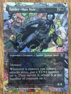 MTG Marvel Spider-Man, Spider-Man Noir - Borderless Foil - Image 1