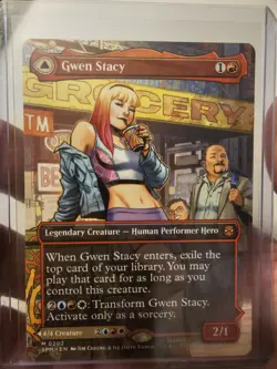 MTG Gwen Stacy (0202) (Borderless) Marvel's Spider-Man Regular - Image 1