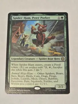 🔥Spider-Ham, Peter Porker, MTG, Marvel's Spider-Man, Magic, 114 - FOIL! - NM/M! - Image 1