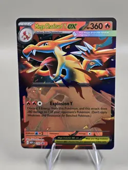 Mega Charizard Y ex 030 Me: Mega Evolution Promo Holo Pokemon Card - NM - Image 1
