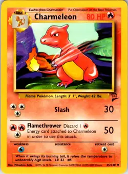 Charmeleon 35/130 Base Set 2 Pokemon Card LP TCG singles Lightly Played English - Image 1