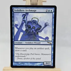 Vedalken Archmage Mirrodin MTG LP Light Play Rare 55/306 2003 Single - Image 2