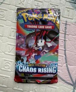 Pokemon TCG Mega Evolution Chaos Rising Booster Pack 10 Cards English 2016 - Image 1