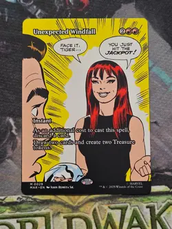 Unexpected Windfall (Borderless) - Marvel's Spider-Man (MAR) - MTG - Image 1