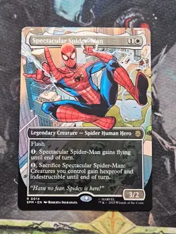 MTG Spectacular Spider-Man (0014) R Borderless Marvel's Spider-Man SPM NM/MT - Image 1
