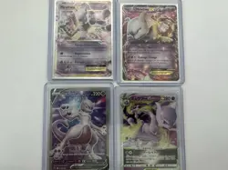 Mewtwo EX Pokemon TCG Lot 4 Holo BREAKthrough/BREAKpoint 2016 163/162 - Image 1